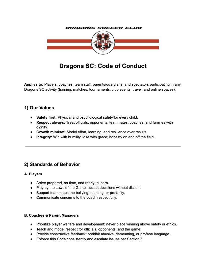 Dragons SC_ Code of Conduct1
